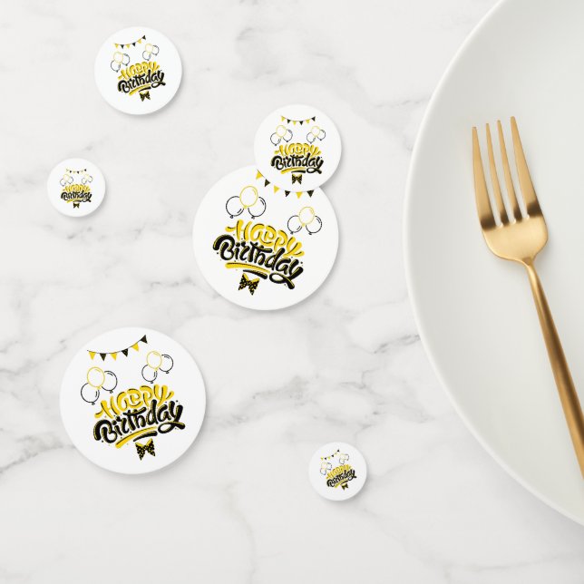 Happy Birthday Fun Table Confetti Konfetti (Gruppe)