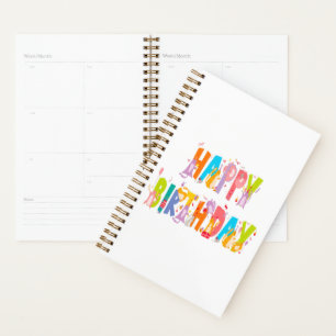 Happy Birthday Funny Cat Lover Bday Celebration Planer