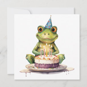 Happy Birthday Funny Frosch Einladung