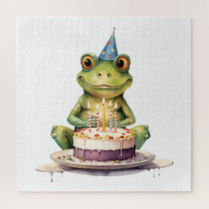 Happy Birthday Funny Frosch Puzzle