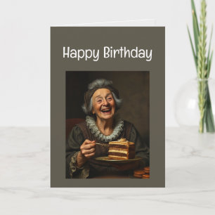 Happy Birthday Funny Lie über Ihr Alter Karte