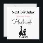 Happy Birthday Future Husband Feiertagskarte<br><div class="desc">Alles Gute zum Geburtstag Zukunft Husband Urlaubskarte.</div>