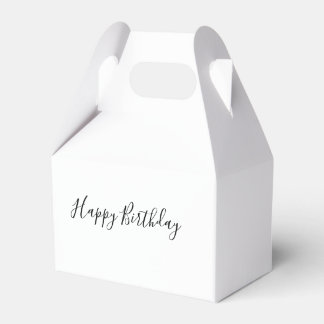 Happy Birthday Gable Favor Box Geschenkschachtel