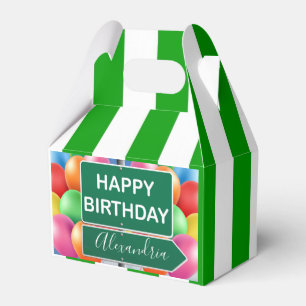 Happy Birthday Gable Favor Box Geschenkschachtel