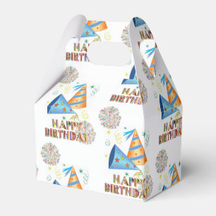 Happy Birthday Gable Favor Box Geschenkschachtel