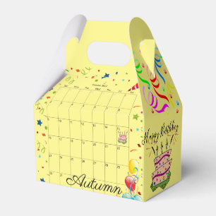 Happy Birthday Gable Favor Box Oktober 2022 Geschenkschachtel