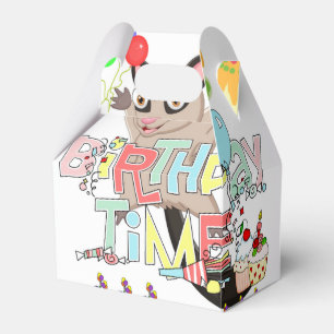 Happy Birthday Gable Favor Box Possum Cake Geschenkschachtel