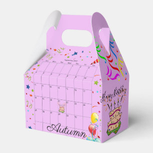 Happy Birthday Gable Favor Box September 2022 Geschenkschachtel