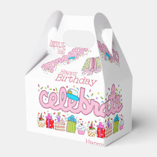 Happy Birthday Gable Gevor Box Celebrate Pink Geschenkschachtel