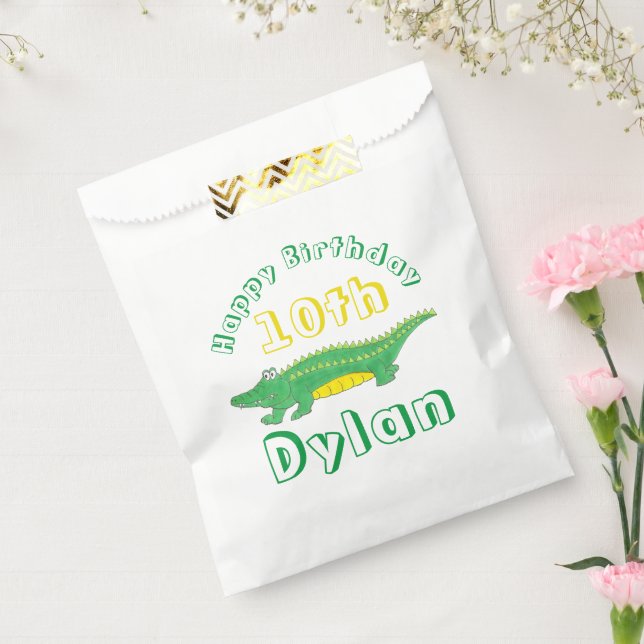 Happy Birthday Gator Alligator Croc Crocodile Geschenktütchen (Versiegelt)