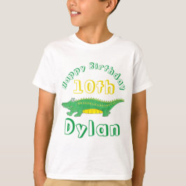 Happy Birthday Gator Alligator Croc Crocodile T-Shirt