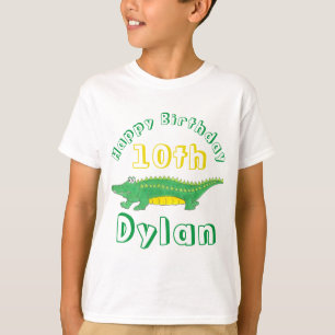 Happy Birthday Gator Alligator Croc Crocodile T-Shirt