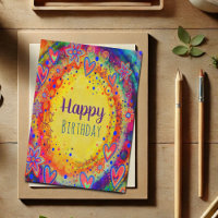 Happy Birthday Gelb fröhlicher Spaß Inspirivity