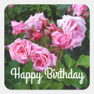 Happy Birthday Gene Boerner Rose #3 Stickers