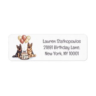 Happy Birthday German Shepherd Hunde Birthday Cake
