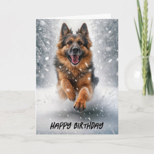 Happy Birthday German Shepherd Karte
