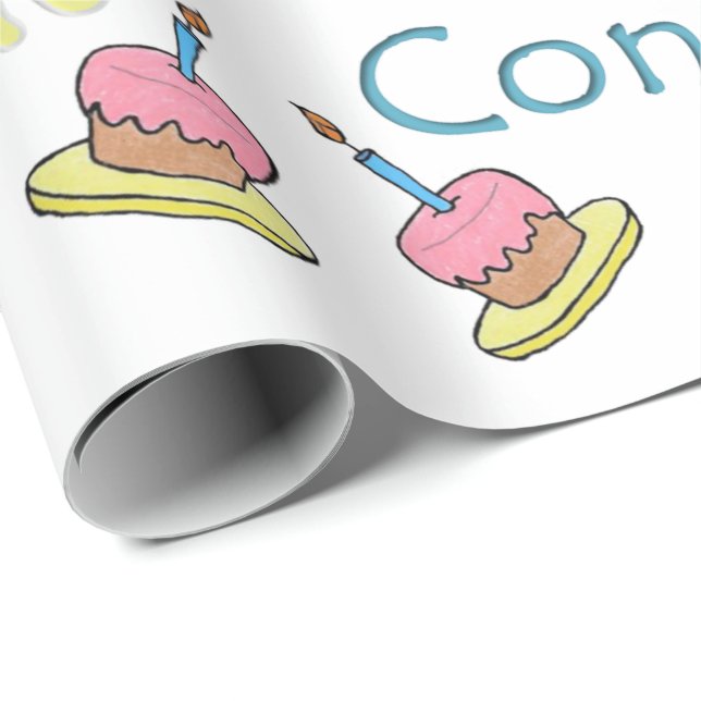 Happy Birthday Geschenk Wrapping Papier Debbie Geschenkpapier (Rolleneckpunkt)