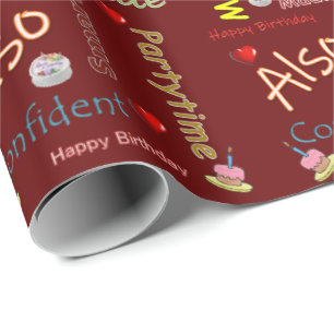 Happy Birthday Geschenk Wrapping Papier Madison Geschenkpapier