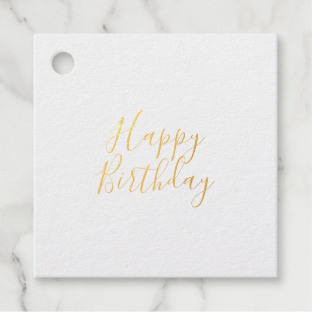 Happy Birthday Geschenkanhänger (Vorderseite)