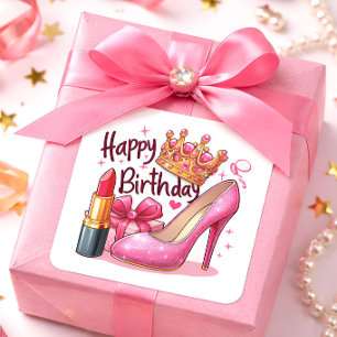 Happy Birthday Geschenke Geschenke Quadratischer Aufkleber