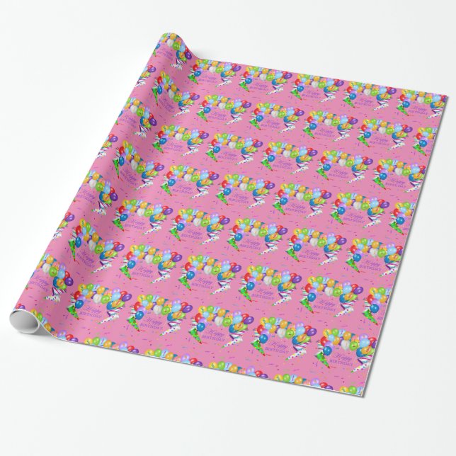 Happy Birthday Geschenkpapier (Ungerollt)