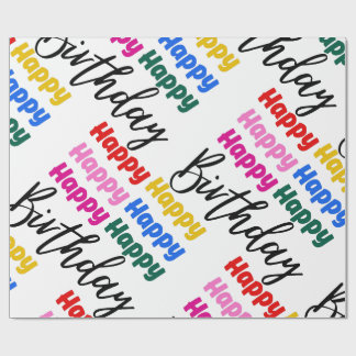 HAPPY BIRTHDAY GESCHENKPAPIER