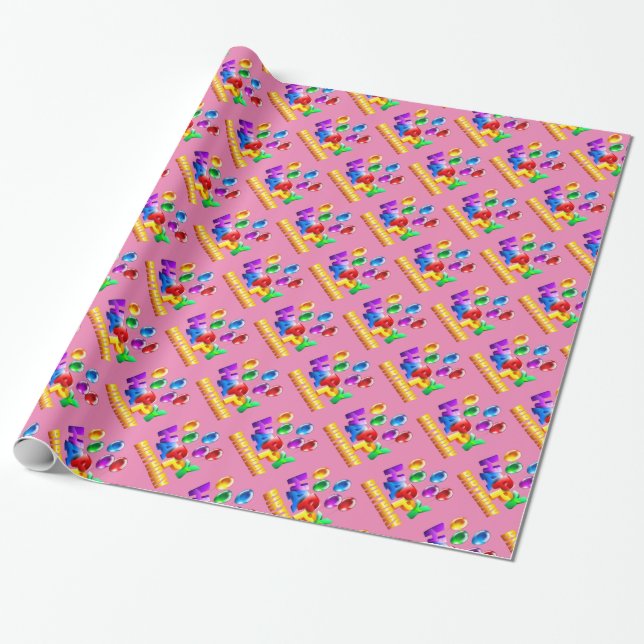 Happy Birthday Geschenkpapier (Ungerollt)