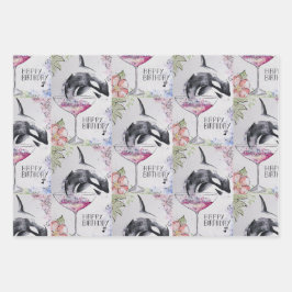 Happy Birthday Geschenkpapier Set