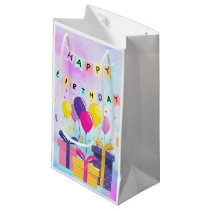 Happy Birthday Geschenktasche Kleine Geschenktüte