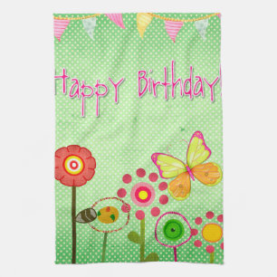 Happy Birthday Geschirrtuch