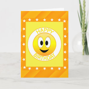 Happy Birthday Gesicht benutzerdefiniert Karte