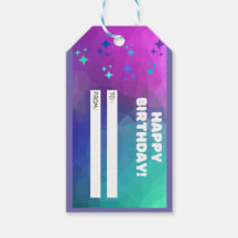 Happy Birthday Gift Tag (Lila)