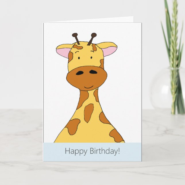 Happy Birthday Giraffe Card Karte (Vorderseite)