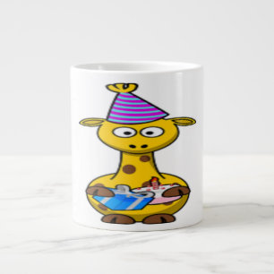 "HAPPY BIRTHDAY" GIRAFFE Jumbo-Tasse