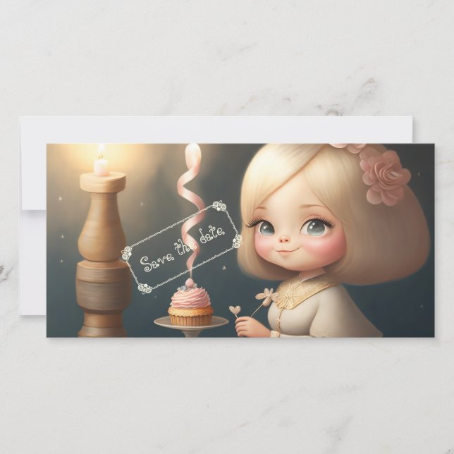Happy Birthday Girl 01 Save The Date (Vorderseite)