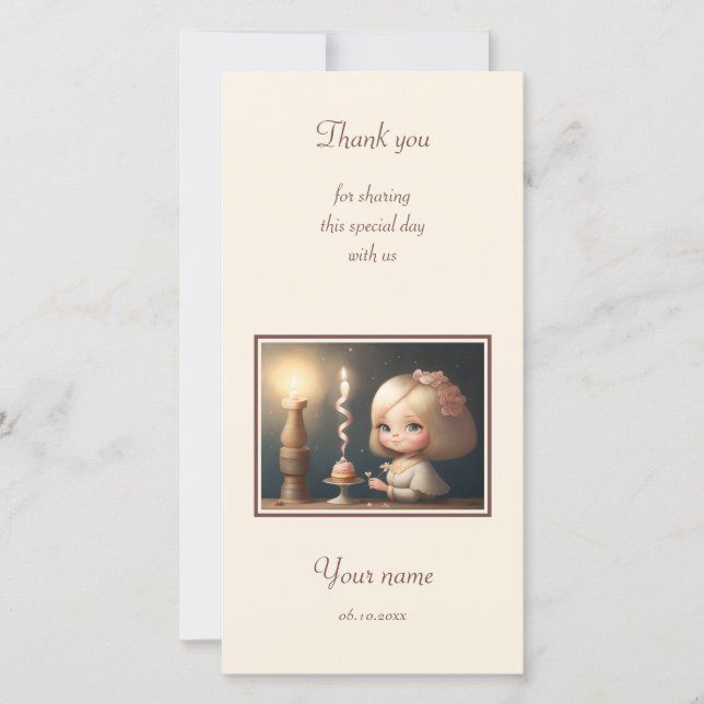 Happy Birthday Girl 01 Save The Date (Vorderseite)