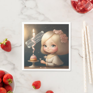 Happy Birthday Girl 01 Serviette