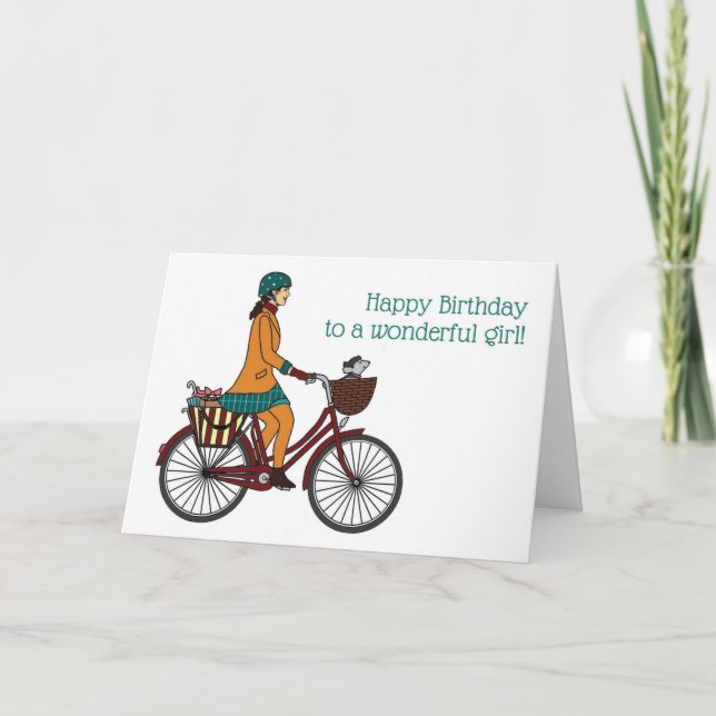 Happy Birthday Girl 1 Karte (Vorderseite)