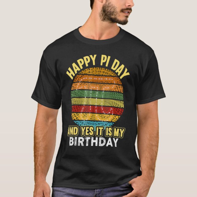 Happy Birthday Girl Boy T Math Geek Pi Day Kinder T-Shirt (Vorderseite)