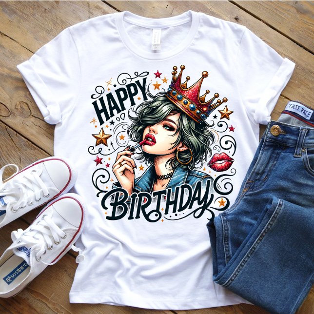 Happy Birthday Girl T - Shirt (Von Creator hochgeladen)
