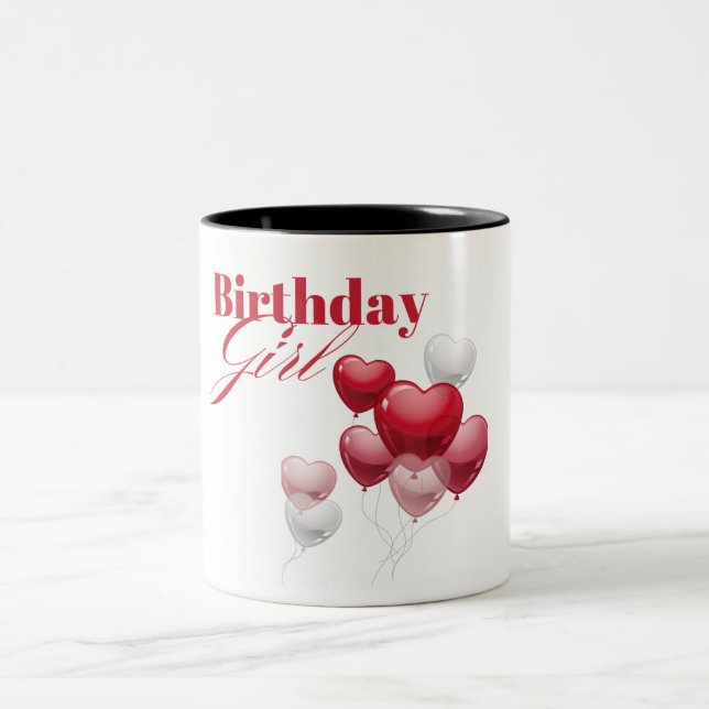 Happy Birthday Girl Tasse Design (Mittel)