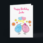 Happy Birthday Girlfriend Name Customizable Card Karte<br><div class="desc">Dieser Name anpassbare Karte für Ihre Freundin lassen Sie sie wissen,  dass sie die einzige für Sie ist. (Bitte besuchen Sie uns im PenguinCornerStore,  um sich passende Artikel sowie viele andere kreative und einzigartige Produkte anzusehen!)</div>