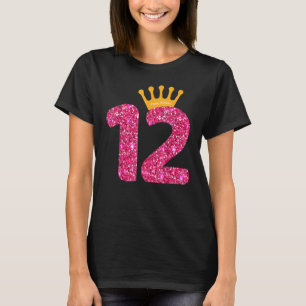 Happy Birthday Girls 12. Party 12 Jahre alter Tag T-Shirt