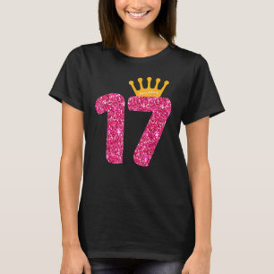 Happy Birthday Girls 17. Party 17 Jahre alter Tag T-Shirt