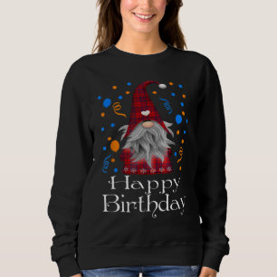 Happy Birthday Gnome Lovers Gift Niedlich Heart Bu Sweatshirt