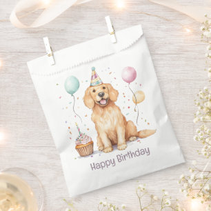 Happy Birthday Golden Retriever Dog Geschenktütchen