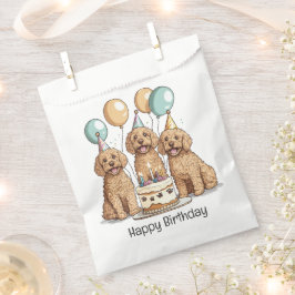 Happy Birthday Goldendoodle Hunde Geschenktütchen
