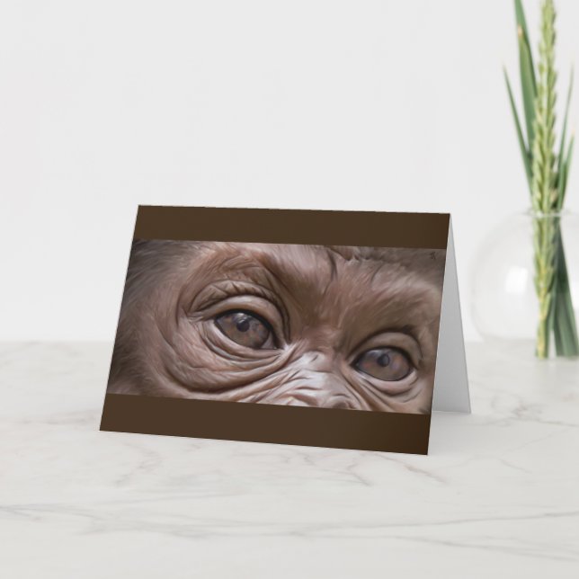 Happy Birthday Gorilla Karte (Vorderseite)