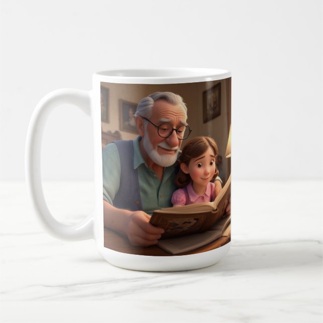 Happy Birthday Grampa Kaffeetasse (Links)
