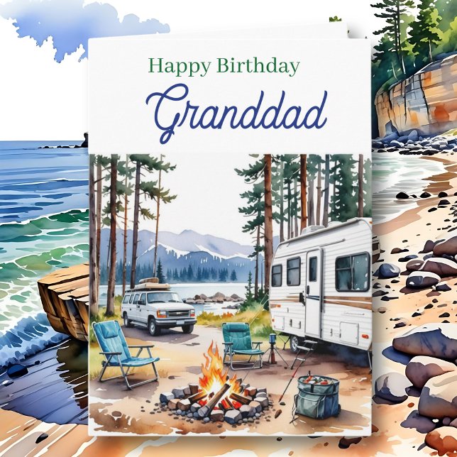 Happy Birthday Granddad | Fishing Tackle Box Karte (Von Creator hochgeladen)